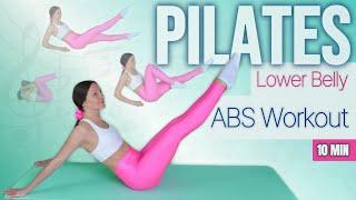 10 MIN ABS PILATES Home Workout | Lose Belly Fat, no equipment