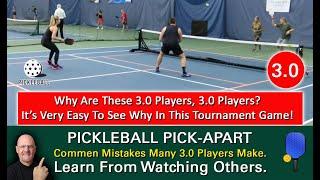 Pickleball! 3.0 Players Doing What 3.0 Players Do!  Is This Really Play At The 3.0 Level?
