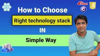 How to choose the right tech stack for new application development #techstack #software #application