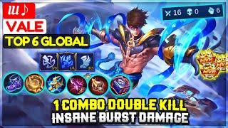 1 Combo Double Kill, Insane Burst Damage [Top 6 Global Vale] IU - Mobile Legends
