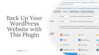 Backup Your WordPress Website with UpdraftPlus Plugin
