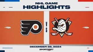 NHL Highlights | Flyers vs. Ducks - December 28, 2024