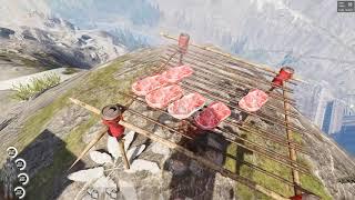 HOW TO CORRECTLY USE IMPROVISED GRILL IN SCUM! 98% DURABILITY STEAKS (GRILL IS CURRENTLY BROKEN)