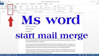 mail merge | mail merge in word | mail merge in ms word | word mail merge | excel mail merge