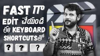 final cut pro keyboard shortcuts for fast editing in telugu / km creative zone