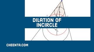 Dilation of Incircle to Excircle - Simulated | Math Olympiad Geometry | Diameter of Incircle Lemma