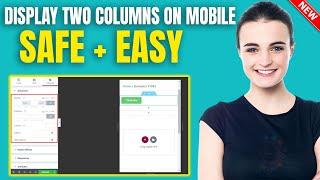 How To Display Two Columns On Mobile In Elementor 2024