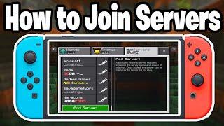 How To Join Servers On Minecraft Nintendo Switch! - Step By Step