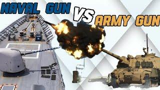 Naval Gun vs. Army Howitzer: Why Warship Guns More Powerful?