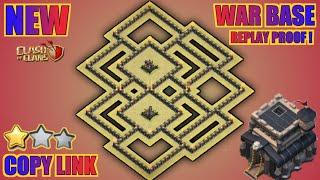 NEW TH9 WAR BASE + REPLAY PROOF + LINK | ANTI WITCH SLAP / ZAP DRAGON | CLASH OF CLANS