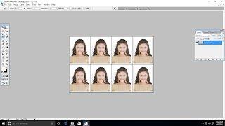 How to make / create passport size photo in photoshop cs2, cs3 cs5 ( FAST AND EASY)