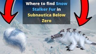 How to get Snow Stalker Fur in Subnautica Below Zero