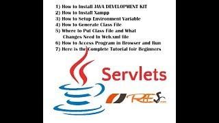 Running Java Servlet Program part 4 - Creating class file for servlet program