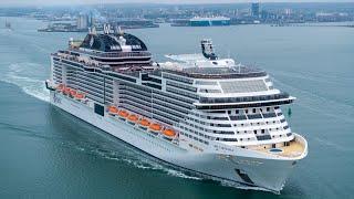 Msc Virtuosa Departing Southampton 31.08.2024 4k 30FPS UHD Mavic 3 pro