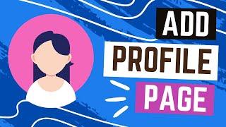 How To Add Profile Page To Wix Website