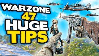 *NEW* Warzone 47 HUGE tips to INSTANTLY get BETTER