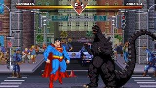 SUPERMAN vs GODZILLA - Exciting High Level Fight!