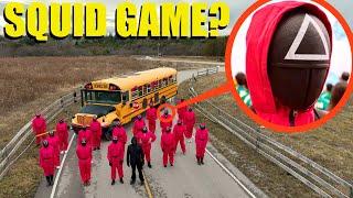 if you ever see the Squid Game School Bus, Drive Away Fast!! (They will force you to play)