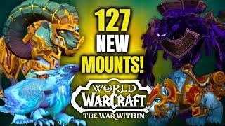 All New 127 Mounts Coming In The War Within! WoW TWW | 11.0