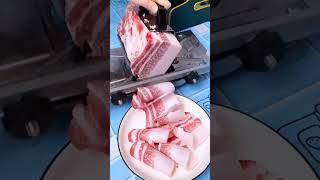 Kitchen Frozen Meat Slicer Manual Stainless Steel  Cutter Slicing Machine