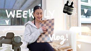 WEEKLY VLOG // new home first week | new gym | furniture unboxing!!