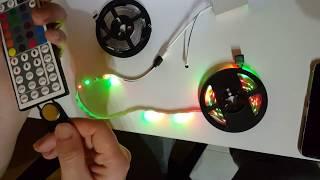 Как подключить и включить Led strip  Lighting \ Распаковка из Китая