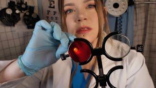 ASMR Hospital DETAILED Optic Nerve Eye Exam | Perfectionist Measuring, Lens 1 or 2