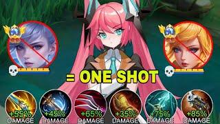 GLOBAL LAYLA FULL DAMAGE ONE SHOT BUILD AND EMBLEM FOR EASILY RANK UP FASTER!! (recommended build)