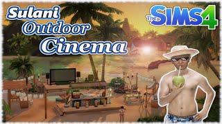  SULANI OUTDOOR CINEMA  The Sims 4 - Speed-build [No CC]