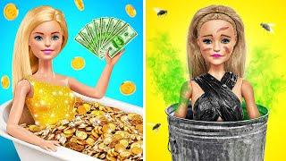 Rich vs Poor Doll Makeover by Jelly DO Challenge