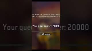 your queue number 20000 server busy and free fire 