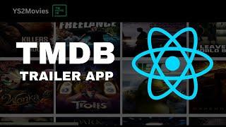 TMDB API | Trailer-App | TMDB movie database tutorial | Fetch and list data | React js|For beginners