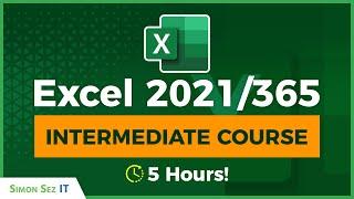Microsoft Excel Intermediate Training (2021/365): 5-Hour Excel Tutorial Class