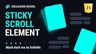 Cooles Sticky Scroll Element mit JavaScript & CSS3! [TUTORIAL]