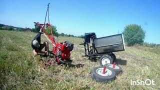 an adapter for a walk-behind tractor, a mini tractor from a walk-behind tractor, with your own hands