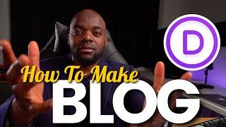 How to make a blog on Divi