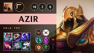 Azir Top vs Pantheon: Unstoppable - KR Grandmaster Patch 14.24