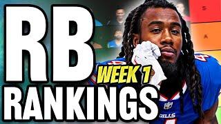 Top 35 Running Back Rankings for Week 1 Fantasy Football