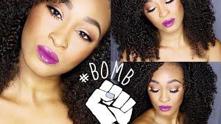 Black Owned Makeup Brands Matter Challenge| Full Face Tutorial | iAmPrincess #BOMB