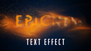 Cinematic Text Reveal with Sand - After Effects Tutorial