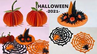 DIY || Halloween Decorations || Trang Trí Halloween Bằng Giấy || EVIG Trang Handmade