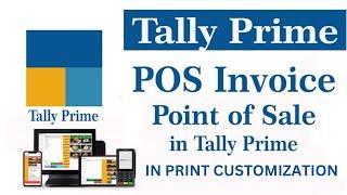 Tally Prime TDL Point of Sale POS Invoice In Print Customization TDL And GATE Pass Include