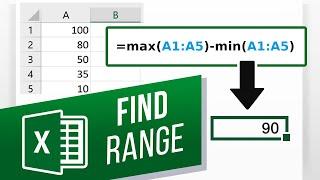 How to Calculate Range in Excel | How to Find a Conditional Range in Excel