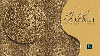 GOLD TEXTURE PHOTOSHOP TUTORIAL ((Gold Nugget)) How to make a pattern in Photoshop