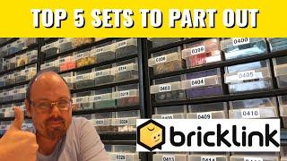 Top 5 Lego Sets to Part out in USA based on ROI for Bricklink