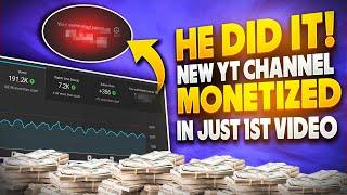 He Monetized His Faceless Youtube Automation channel in Just 1st Video ( Unbelievable Results)