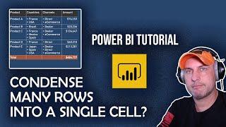 How to Display Multiple Rows in a single Cell of a Matrix or Table  - CONCATENATEX Tutorial