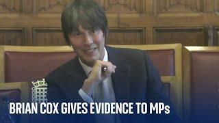 Professor Brian Cox speaks at Space Committee