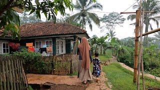 Suasana Pagi di Pedesaan Jawa Barat Setelah Hujan, Suasananya Sejuk Bikin Tenang dan Tentram