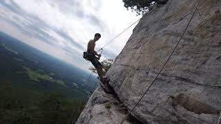 Climbing Pilot Error on Top Rope (FPV) - Pilot Mountain, NC 8/25/17